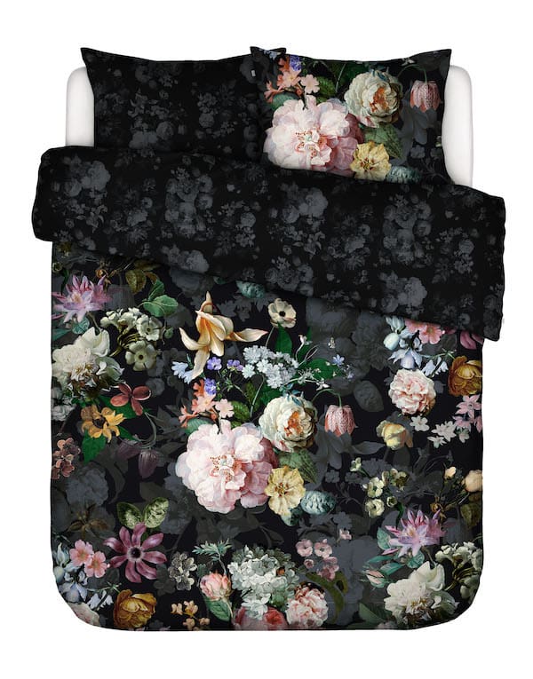 Twijfelaar Essenza Fleur Festive Blooming black dekbedovertrek