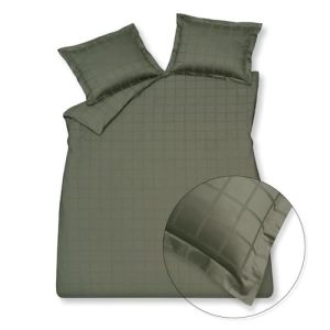 Twijfelaar Vandyck home 78 check sage green Dekbedovertrek