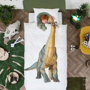 Twijfelaar Snurk Dino Bronto dekbedovertrek
