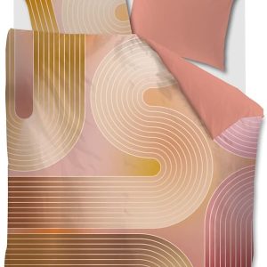 Twijfelaar Beddinghouse Dutch Design Curves Koraal dekbedovertrek