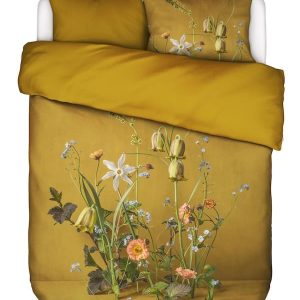Twijfelaar Essenza Ficaria Flower ochre dekbedovertrek