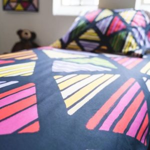 Twijfelaar Kayori Kids Schelpen op &apos;t strand dekbedovertrek Multi