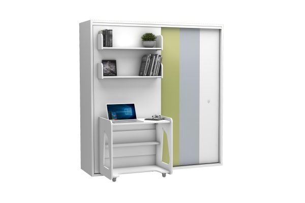 Eenpersoons opklapbed Studio 90 x 190 cm - Koudschuim matras HR60 - tot 120 KG