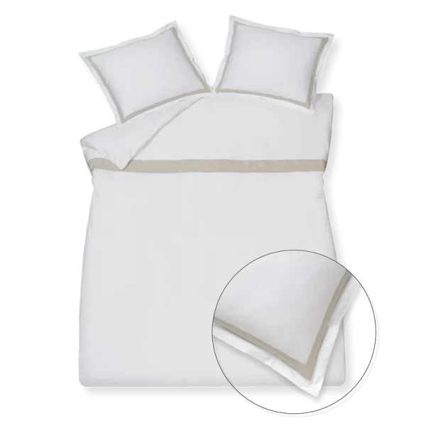 Twijfelaar Vandyck Purity Capri white dekbedovertrek