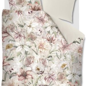 Twijfelaar Riviera Maison Lily Love Roze dekbedovertrek