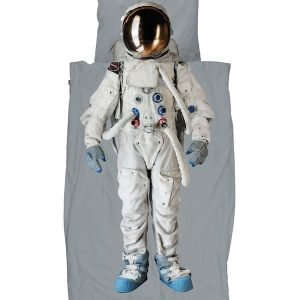 Twijfelaar Snurk Astronaut Grey Space dekbedovertrek