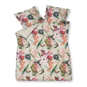 Twijfelaar Vandyck Flower Mix cream tan dekbedovertrek