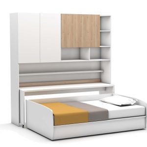 Opklapbed Icon compact 3 bedden - Koudschuim matras HR60 - tot 120 KG