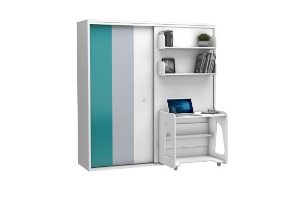 Eenpersoons opklapbed Studio 90 x 190 cm - Koudschuim matras HR60 - tot 120 KG