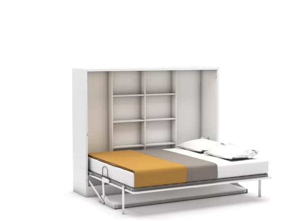Tweepersoons opklapbed met bureau Couple 1123 m - Koudschuim matras HR60 - tot 120 KG