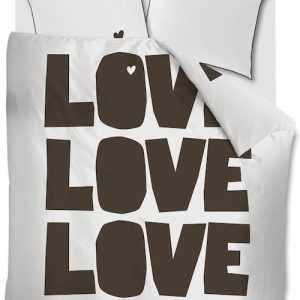 Twijfelaar vtwonen dekbedovertrek Bold Love Naturel