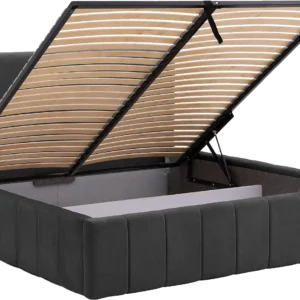 Goossens Bedframe Carte, 160 x 200 cm met storage, met 2x lattenbodem