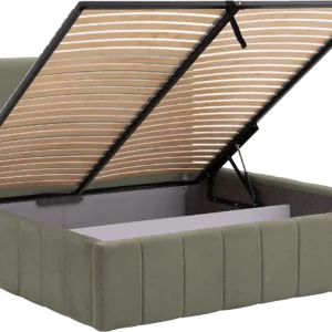 Goossens Bedframe Carte, 160 x 200 cm met storage, met 2x lattenbodem