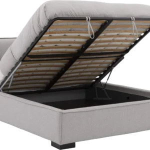 Goossens Gestoffeerd Bedframe Bolzano Storage, 160 x 220 cm met storage, met 2x lattenbodem
