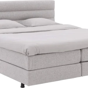 Goossens Boxspring Compleet Quatro Compleet, Vlak 140 x 200 cm box (=2x70cmx200cm) 2x matras gestoffeerd pocketv. 2x hoes, 1x topper joy deluxe