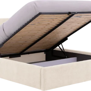 Goossens Bedframe Mysen Storage, 160 x 200 cm met storage hoofdbord 111 cm hoog, met 2x lattenbodem