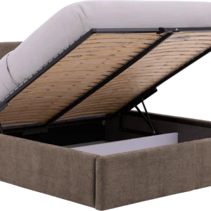 Goossens Bedframe Mysen Storage, 160 x 200 cm met storage hoofdbord 111 cm hoog, met 2x lattenbodem