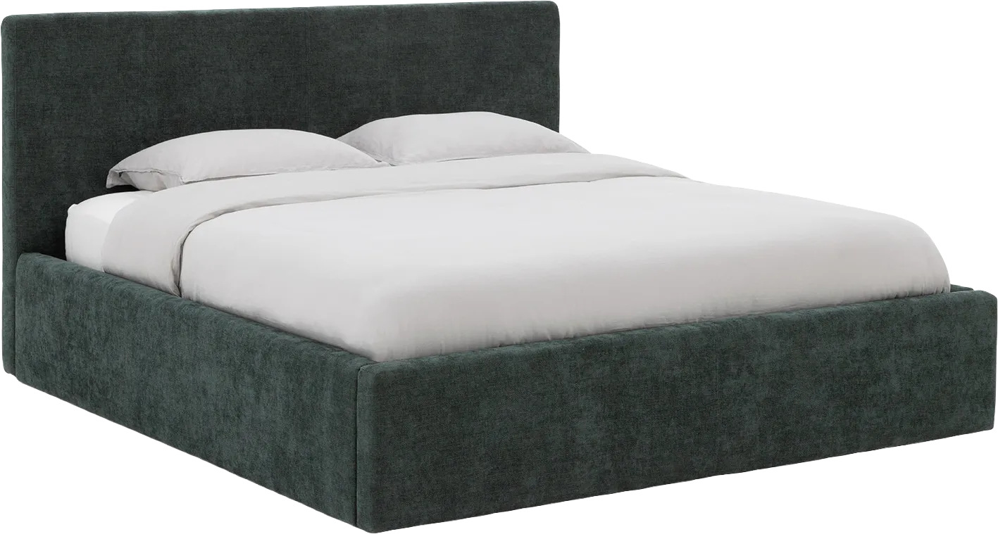 Goossens Bedframe Mysen Storage, 140 x 200 cm met storage hoofdbord 111 cm hoog, met 2x lattenbodem
