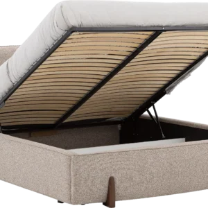 Goossens Bedframe Luxy Storage, 140 x 210 cm met storage, met 2x lattenbodem