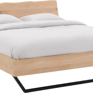 Goossens Bedframe Slade, Bedframe 160 x 200 cm hoofdbord organisch