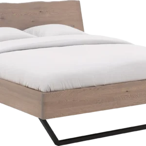 Goossens Bedframe Slade, Bedframe 160 x 210 cm hoofdbord organisch