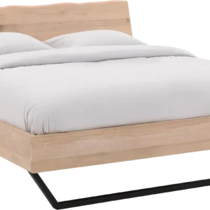 Goossens Bedframe Slade, Bedframe 140 x 200 cm hoofdbord organisch