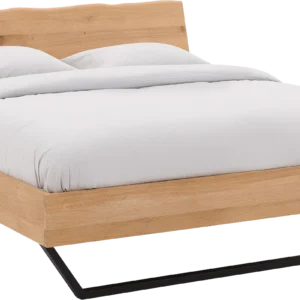 Goossens Bedframe Slade, Bedframe 160 x 200 cm hoofdbord organisch