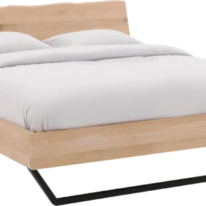 Goossens Bedframe Slade, Bedframe 140 x 200 cm hoofdbord organisch