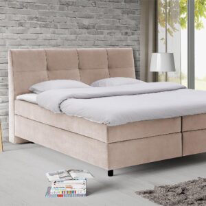 Goossens Basic Boxspring Compleet Gusta, Vlak 160 x 200 cm (=2x 80 x 200 cm) met hoofdbord