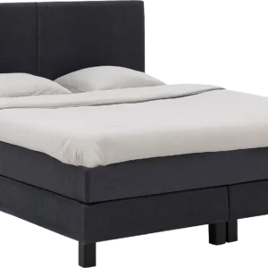 Goossens Boxspring Compleet Gs 180 Compleet, Vlak 160 x 200 cm box (=2x80cmx200cm) 2x matras gestoffeerd pocketvering, 1x matrastopper joy deluxe