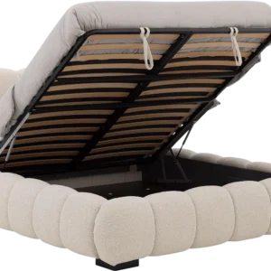 Goossens Gestoffeerd Bedframe Cloud Xl Storage, 140 x 200 cm met storage, met 2x lattenbodem