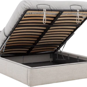 Goossens Gestoffeerd Bedframe Arona Storage, 160 x 220 cm met storage, met 2x lattenbodem