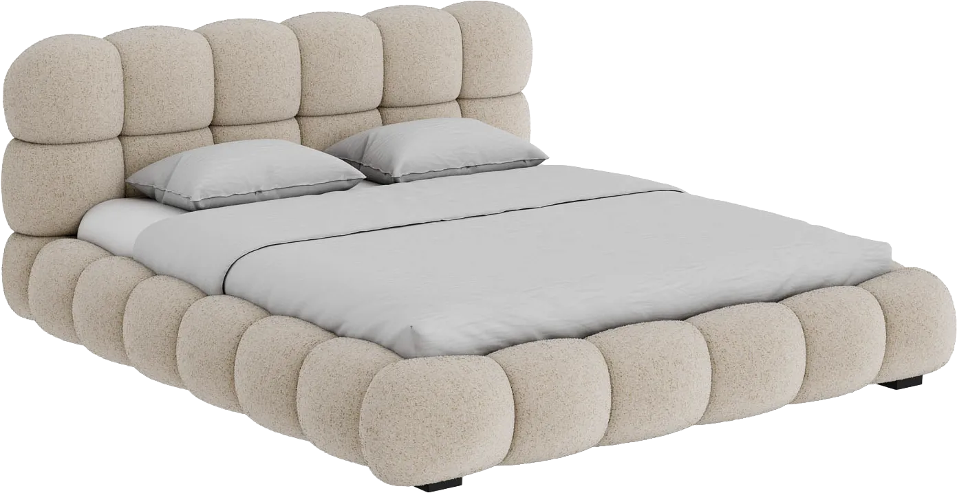 Goossens Gestoffeerd Bedframe Cloud, 140 x 220 cm