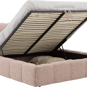 Goossens Bedframe Napoli Storage, 140 x 200 cm met storage, met 2x lattenbodem