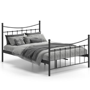 Bed Molly Zwart 140x200cm