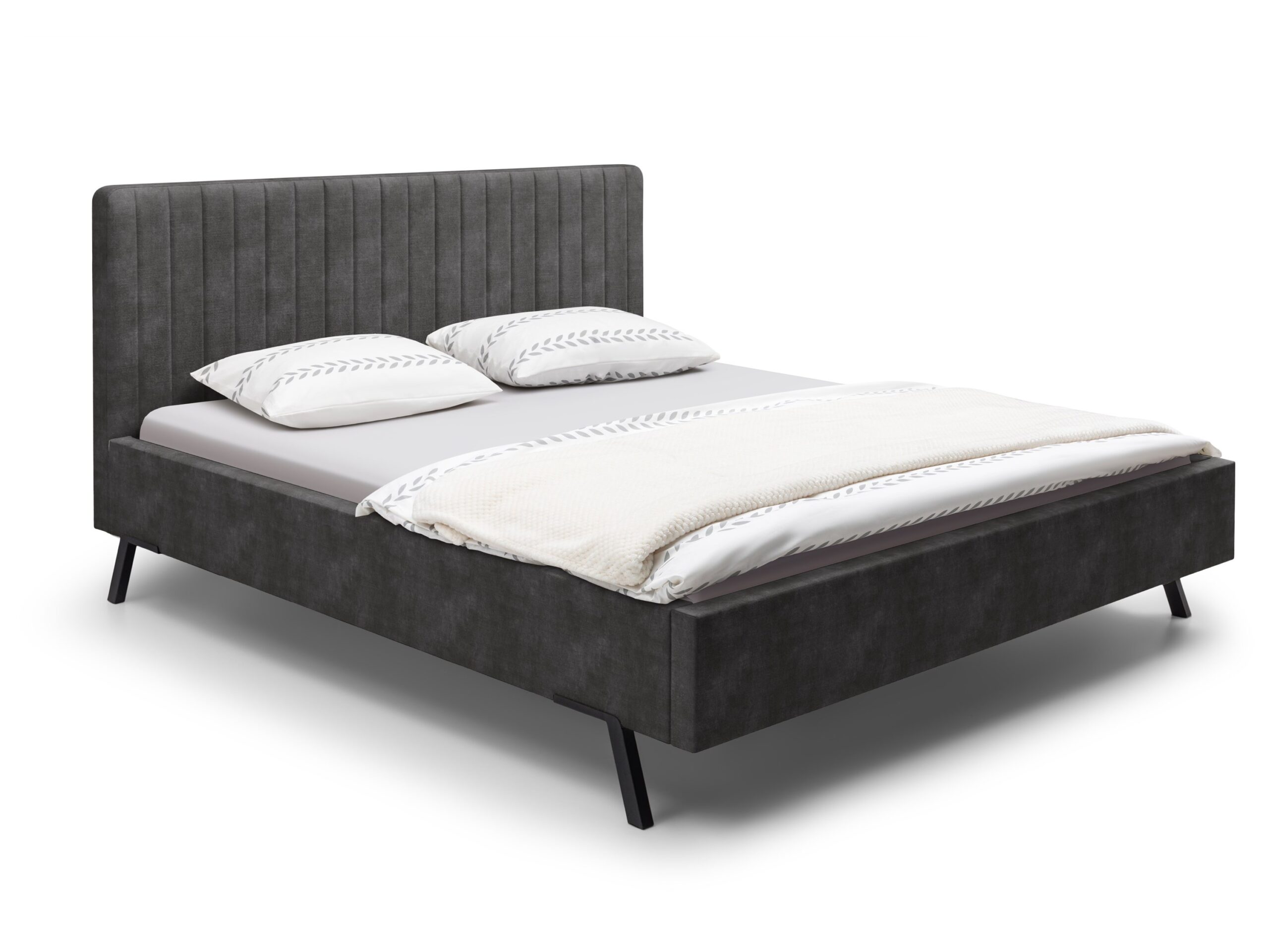 Bed Ardenne | 120 x 200 cm | Adore 401, antraciet