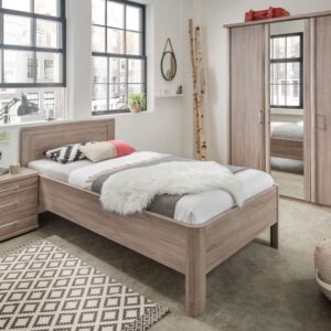 Bed Barcelona | 120 x 200 cm | Truffel Eik