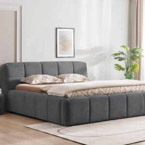 Bed Brugge | 160 x 210 cm | Cyber 575, grijs