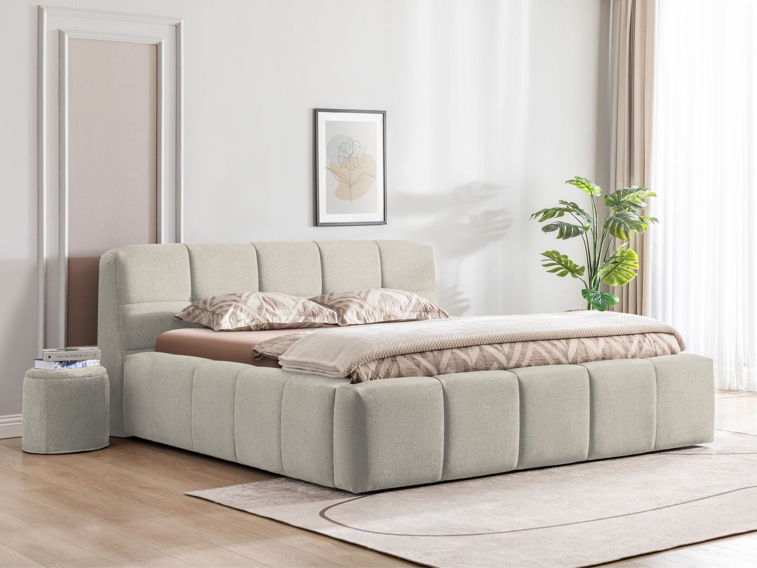 Bed Brugge | 160 x 210 cm | Cyber 577, naturel