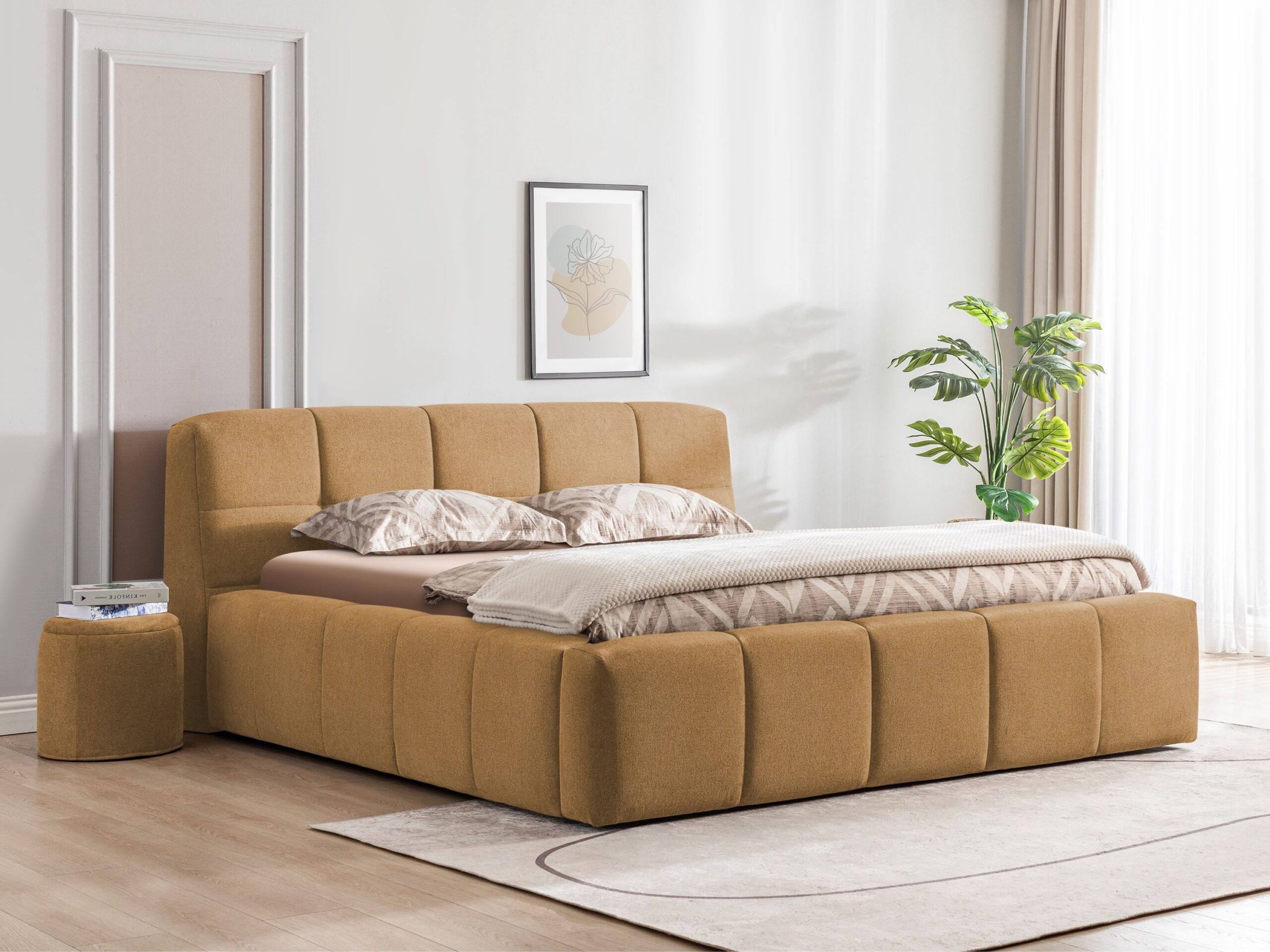 Bed Brugge | 160 x 210 cm | Cyber 582, oker