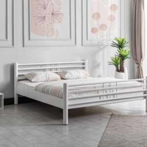 Bed Davos | 140 x 220 cm | Wit