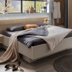 Bed Leon | 140 x 200 cm | Champagne decor | Zonder rookglas paneel