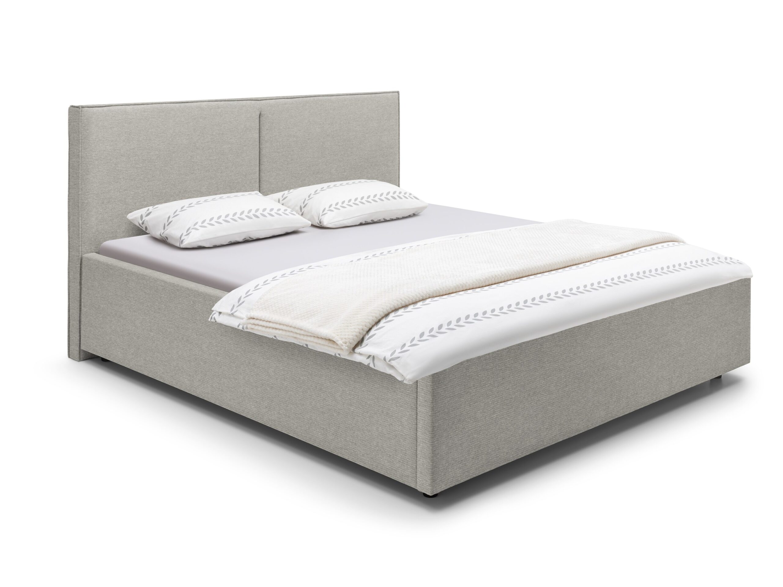 Bed Leuven | 160 x 210 cm | Mito 1026, lichtgrijs