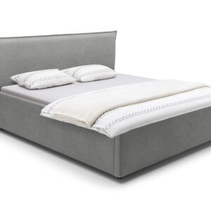 Bed Lommel | 140 x 200 cm | Cyber 573, asgrijs