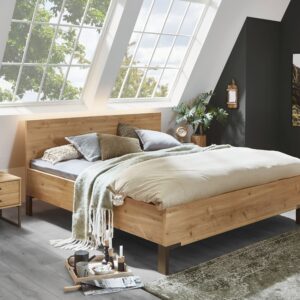 Bed Madrid | 140 x 220 cm | Imitatie Bianco Eiken