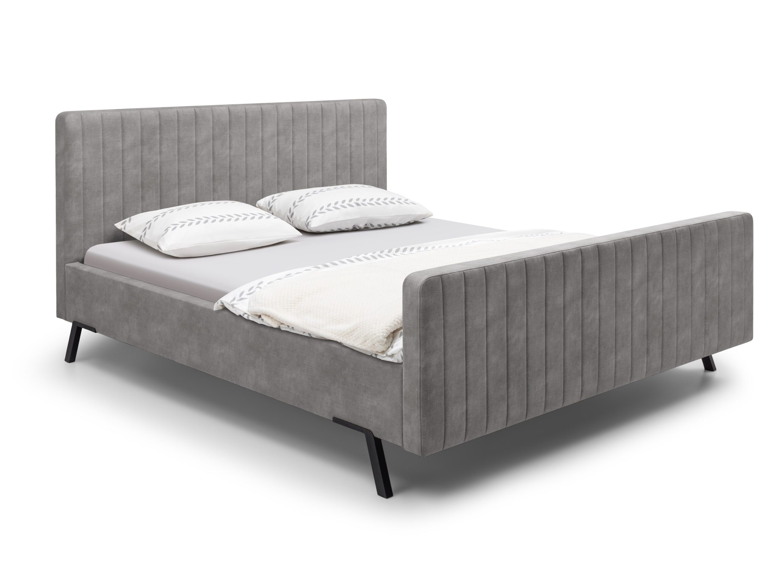 Bed Marke | 160 x 210 cm | Adore 376, grijs