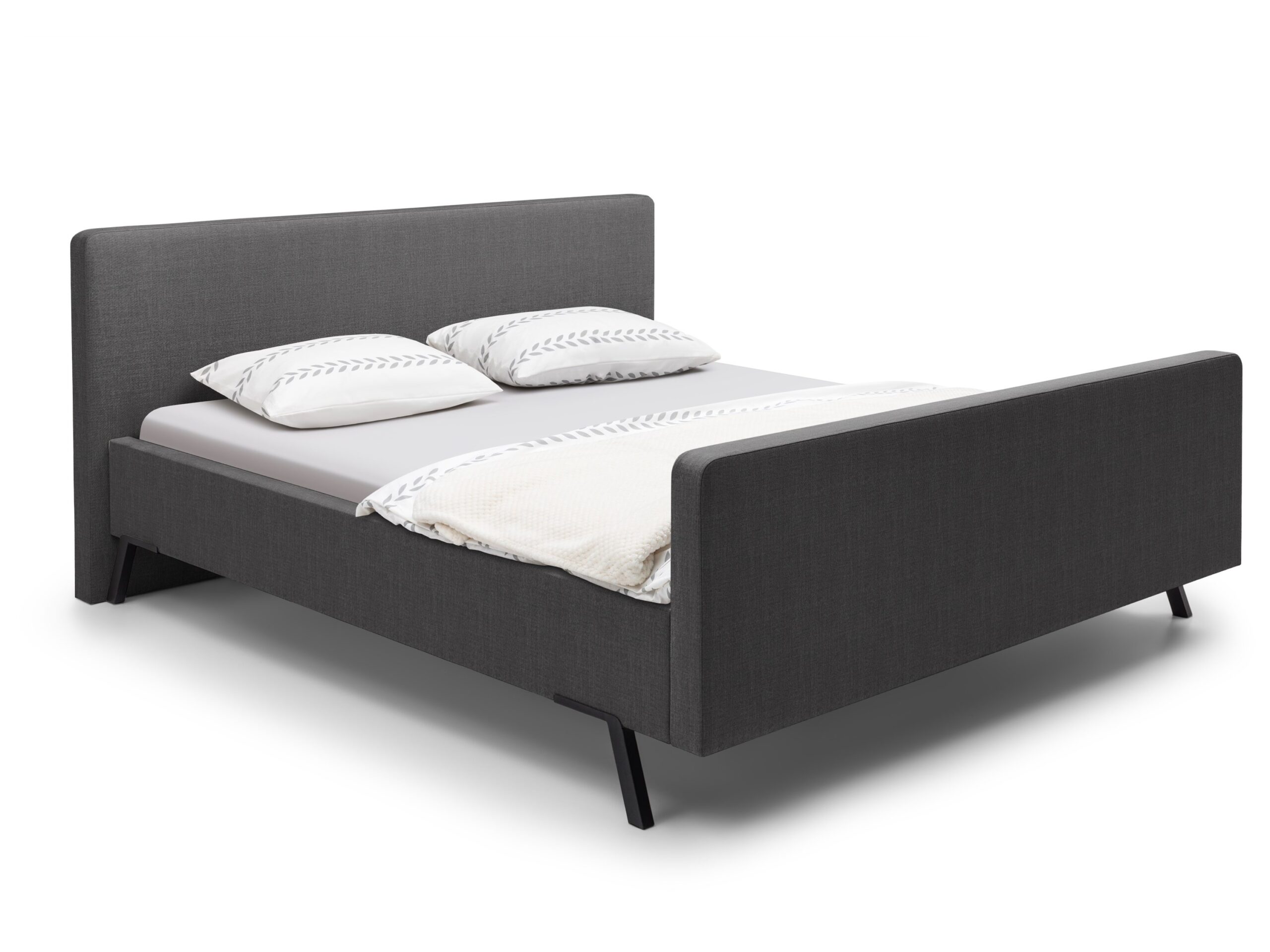 Bed Melle | 120 x 210 cm | Cape 438, donkergrijs