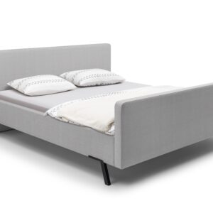 Bed Melle | 160 x 210 cm | Cape 457, lichtgrijs