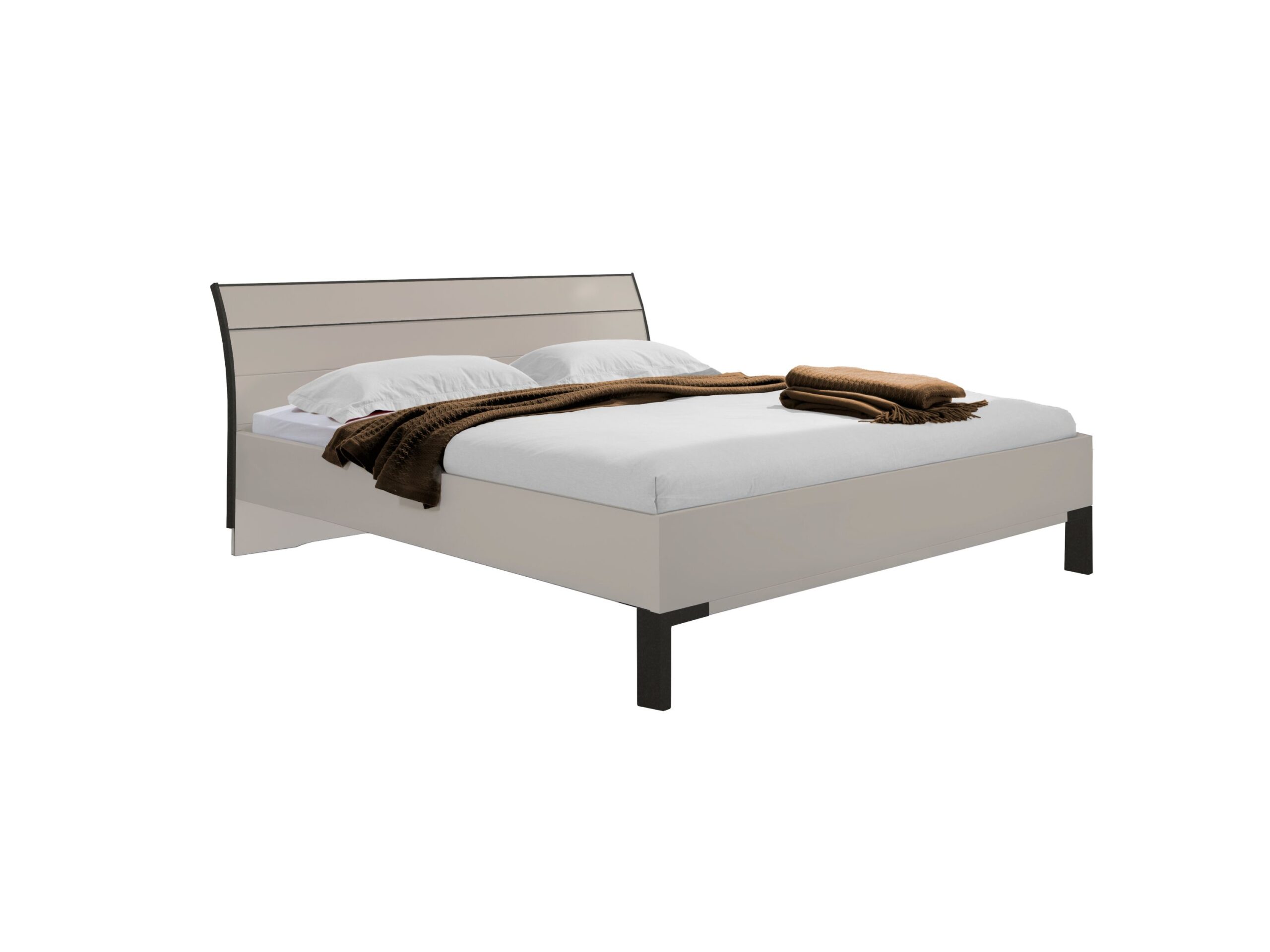 Bed Rota | houten hoofdbord | 2-persoons | 140 x 210 cm | champagne decor