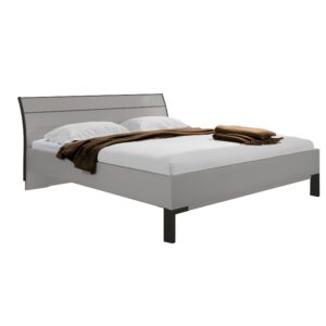 Bed Rota | houten hoofdbord | 2-persoons | 140 x 220 cm | kiezelgrijs decor